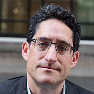 18 MAY 2019, MANHATTAN, NEW YORK: Portrait of Aaron Glantz in Wall Street. CREDIT: SARAH BLESENER