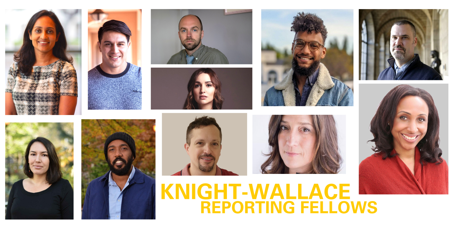 Knight-Wallace Reporting Fellows for the 2020-2021 academic year. (Photo/University of Michigan)