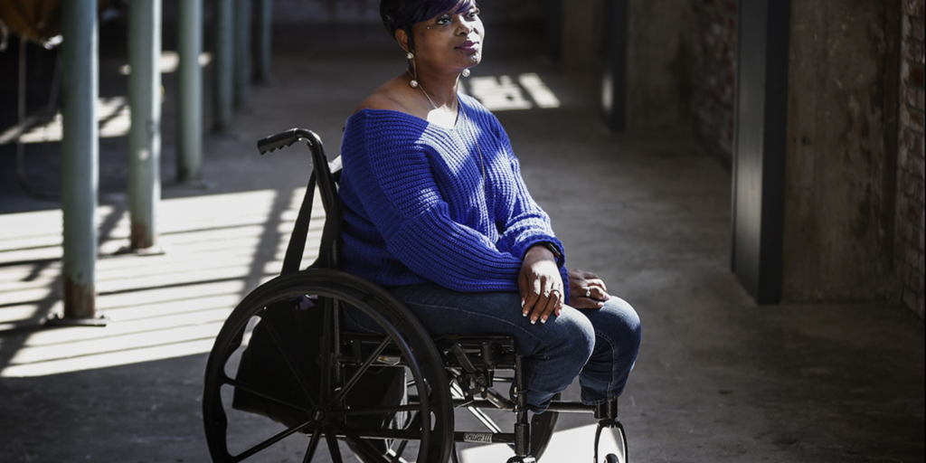 ©Mark Weber/The Daily Memphian: April Ward-McGrory is a sickle cell patient, double amputee and advocate for those living with sickle cell disease.