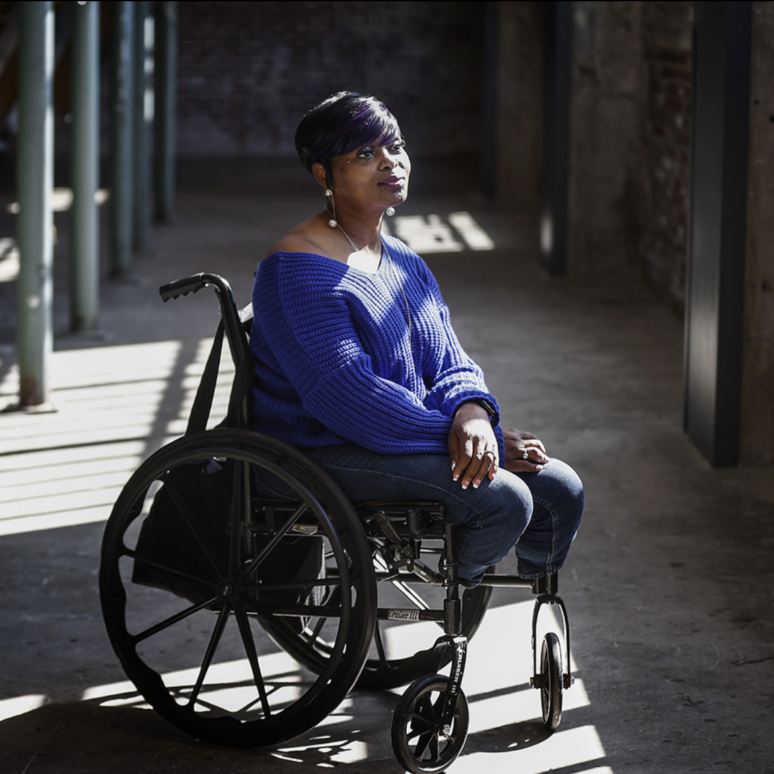 ©Mark Weber/The Daily Memphian: April Ward-McGrory is a sickle cell patient, double amputee and advocate for those living with sickle cell disease.