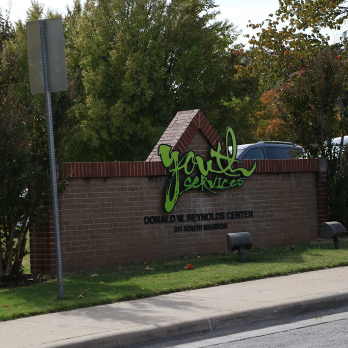 The sign outside of Youth Services of Tulsa. The non-profit agency runs an emergency youth shelter. DYLAN GOFORTH/THE FRONTIER
